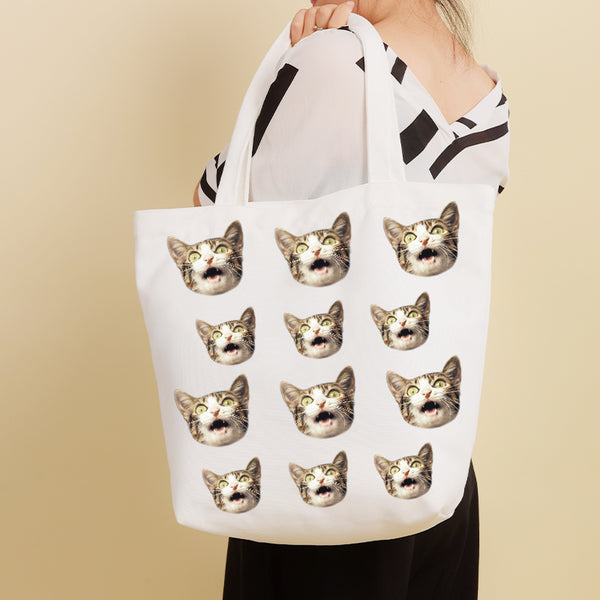 Custom Pet Face All Print Tote Bag - Oarse