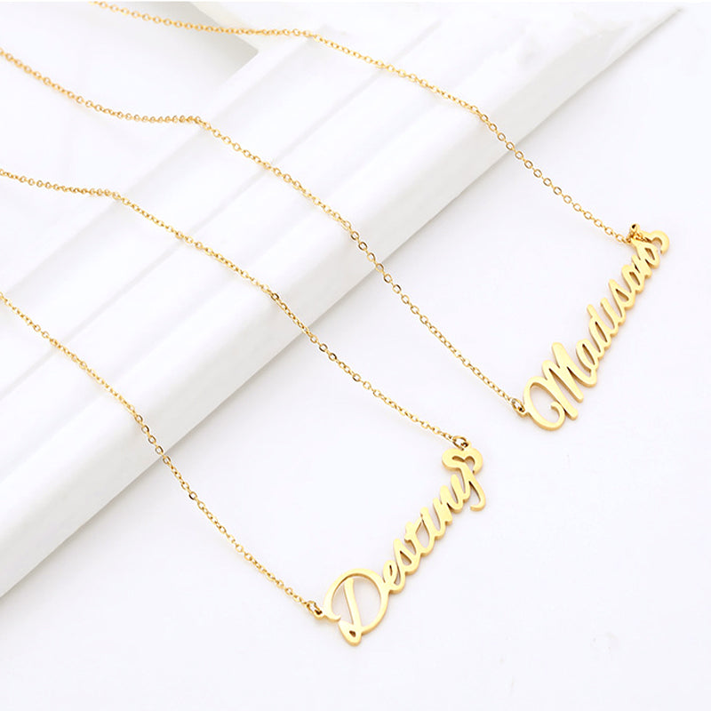 Personalized Chain With Name Script Name Necklace - Oarse