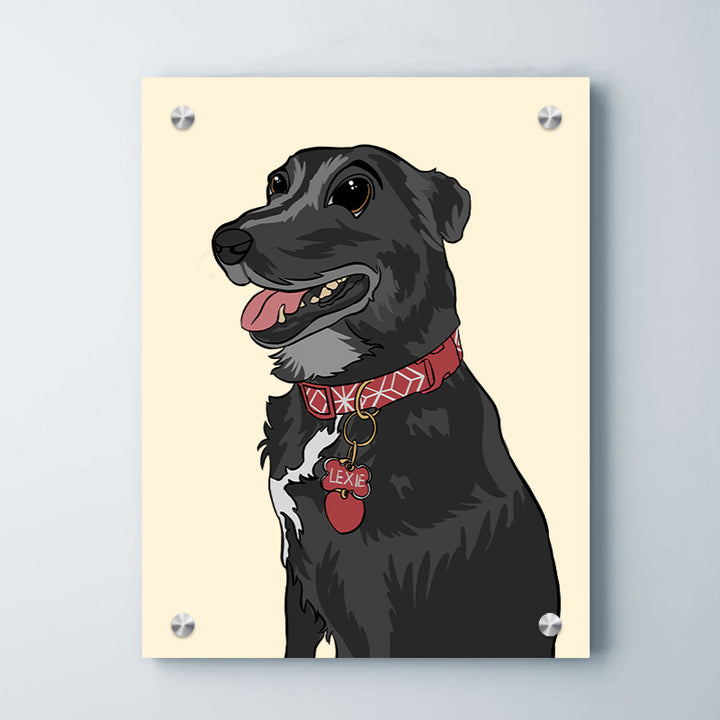 Custom Pet Portrait Painting  Personalized Cartoon Canvas Art for Home Decor - OARSE