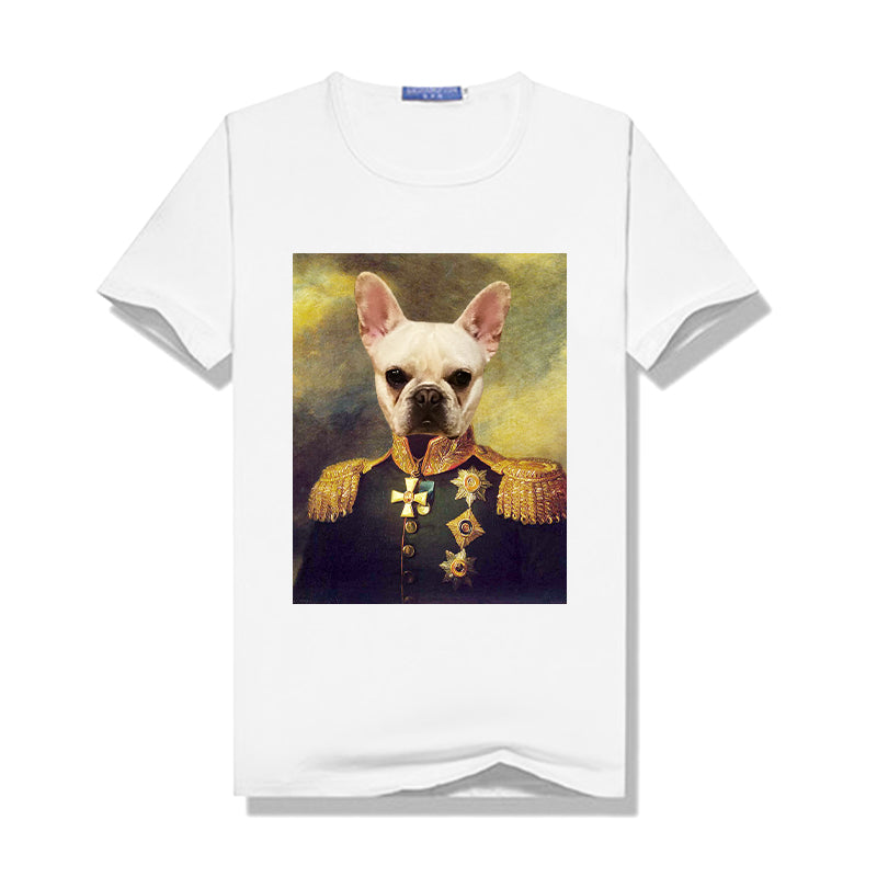The Commander Pet Portrait Custom Women's T Shirt - Oarse