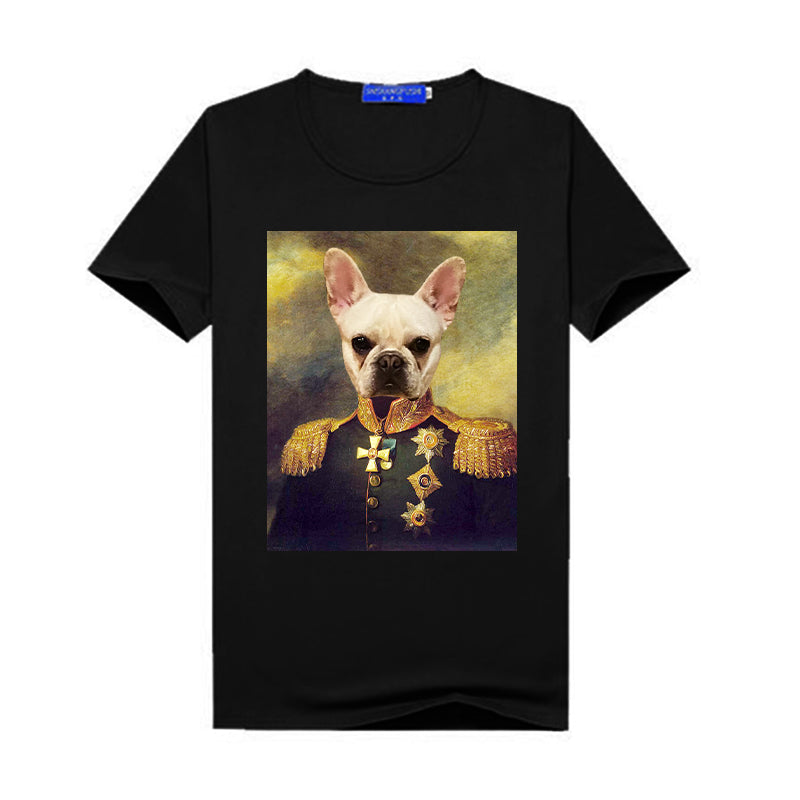 The Commander Pet Portrait Custom Women's T Shirt - Oarse