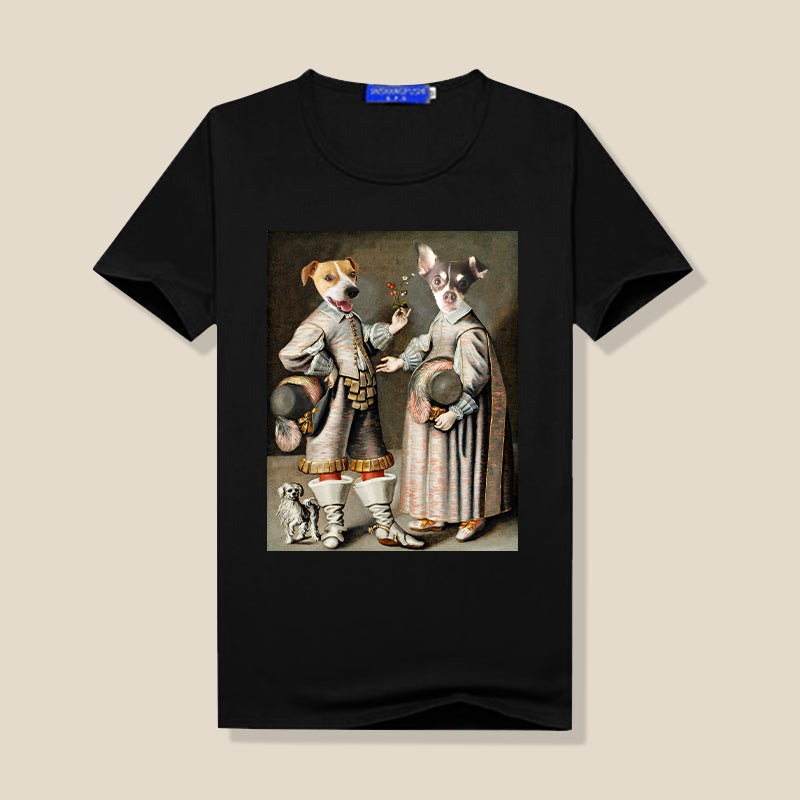 The Young Prince And Princess 2 Pet Portrait Personalized Women T-Shirt - Oarse