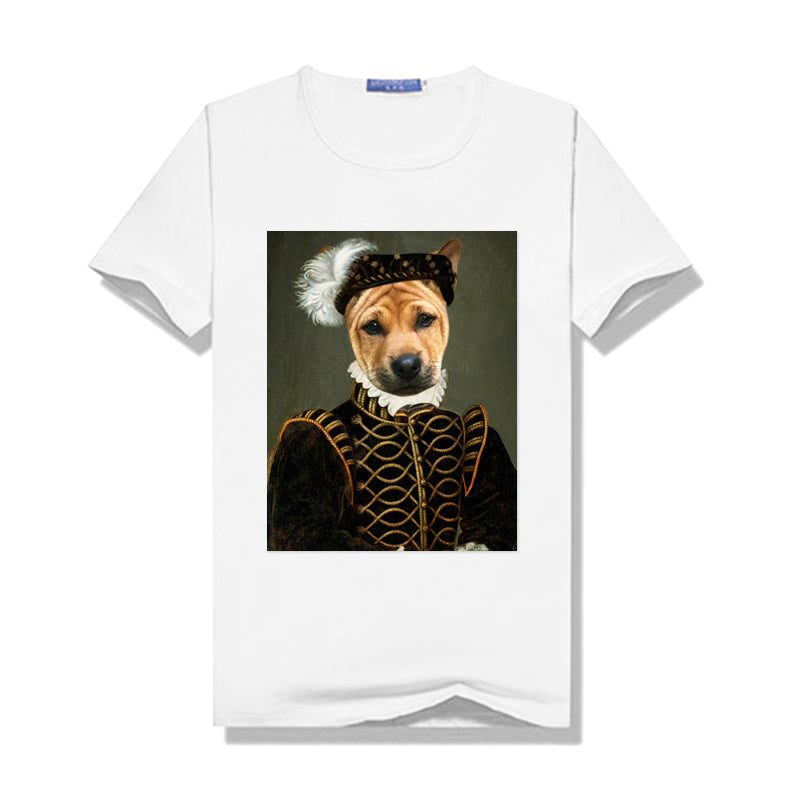 Noblewoman Pet Portrait Personalized Women T-Shirt - Oarse