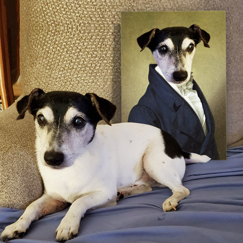 Custom The Ambassador Pet Paintings Canvas - Oarse