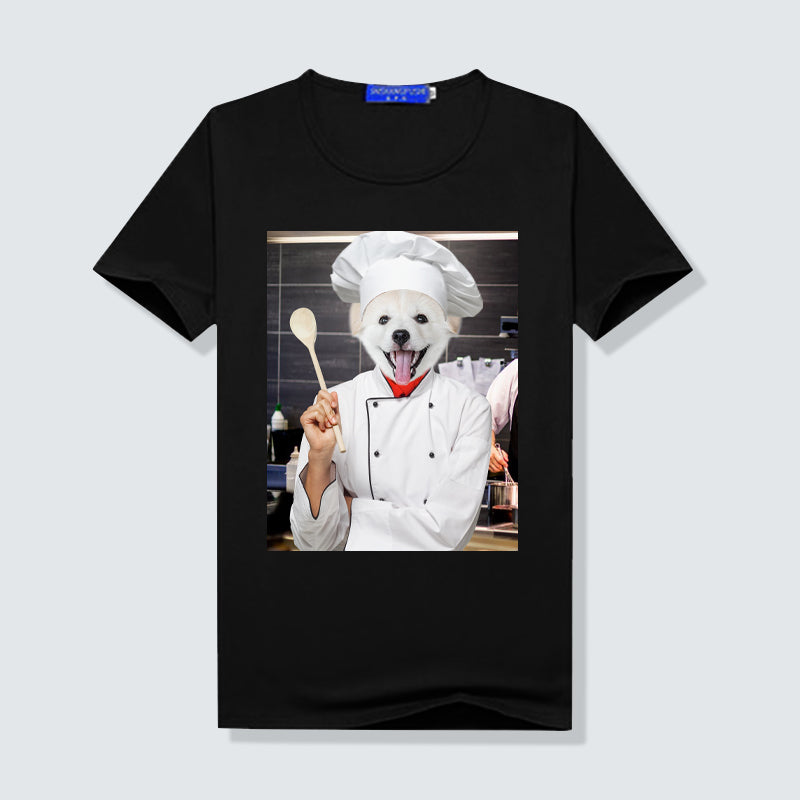 The Chef Portrait Custom Pet Women T Shirt - Oarse