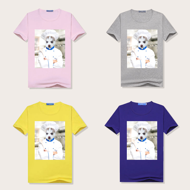 The Chef Portrait Custom Pet Women T Shirt - Oarse
