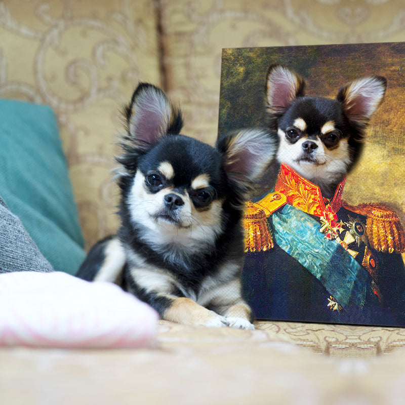 Custom The Captain Pet Paintings Canvas - Oarse