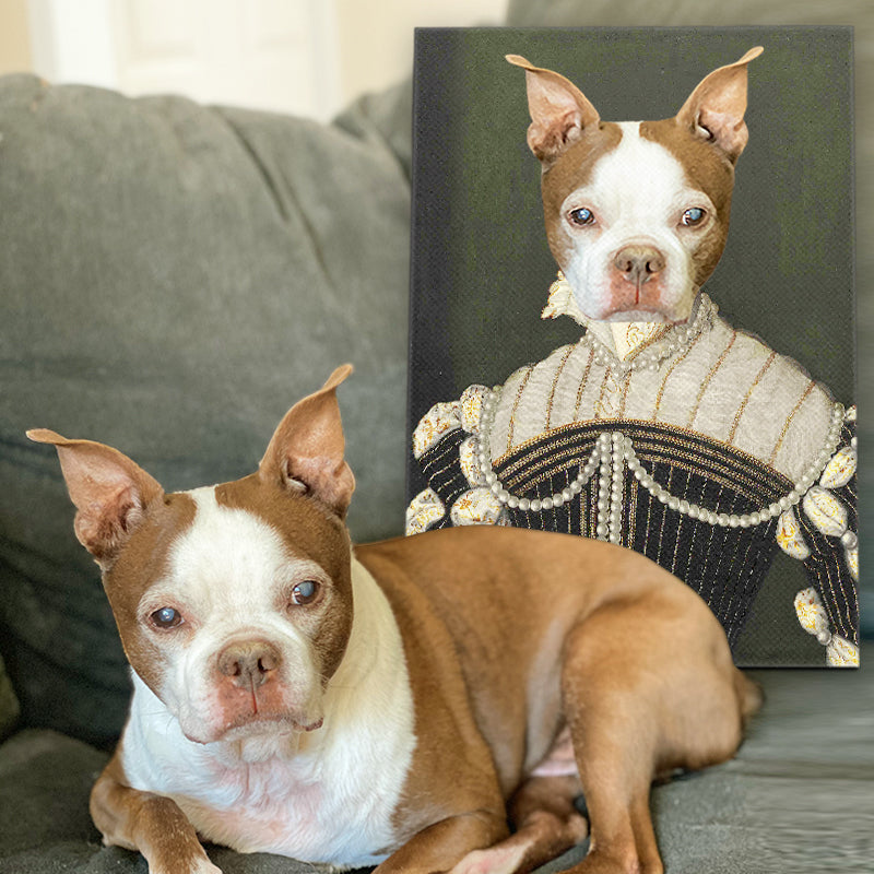 Custom Pearl Lady Pet Portrait - Oarse