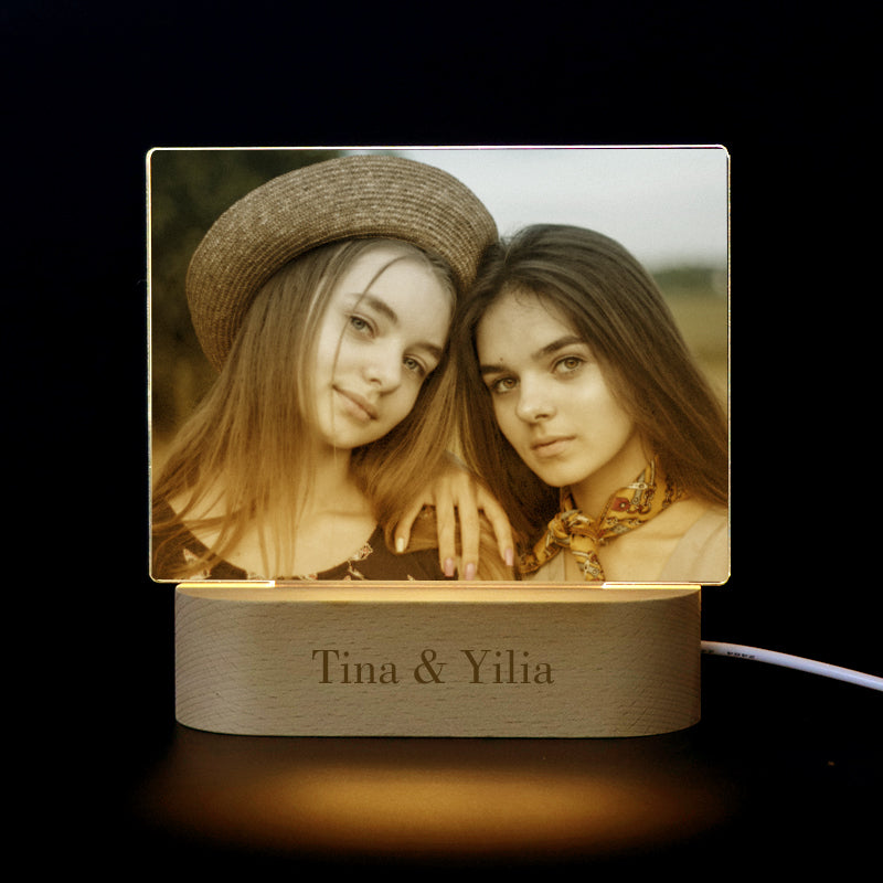 Personalized Photo Night Light, Picture Lamp Gift For Friends, Him, Her - Oarse