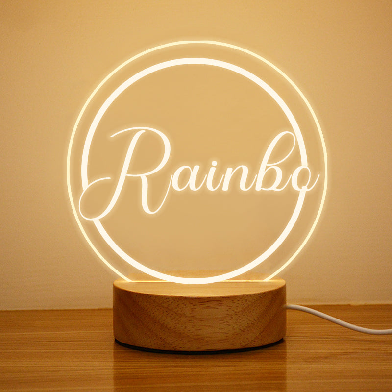 Personalized Name Night Light, Kids Night Light Lamp - Oarse