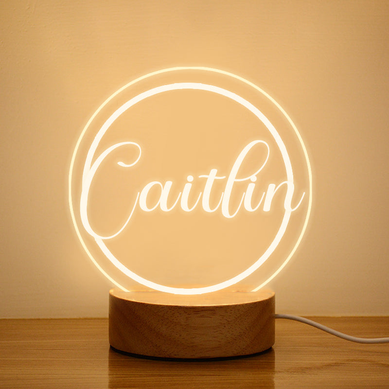 Personalized Name Night Light, Kids Night Light Lamp - Oarse