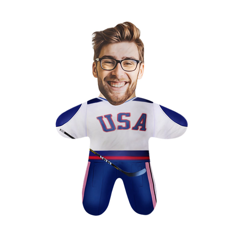Custom Ice Hockey Mini Me Photo Doll - Oarse