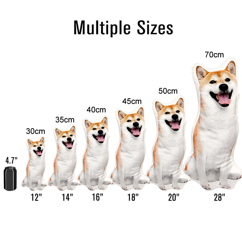 Custom Pet Pillow Made from Pet Photo Shaped Looks Like Your Dogs, Cats - OARSE