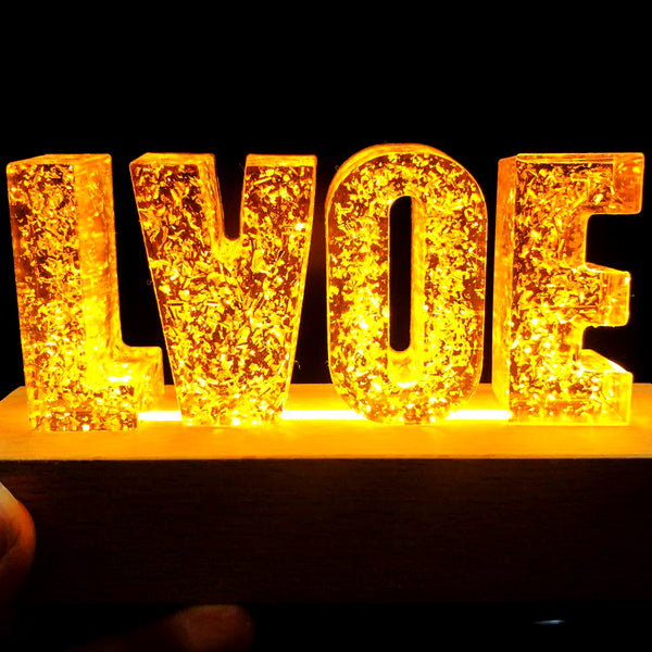 Custom Letter Led Lights, Daisy Night Light, Dried Flowers For Valentines, Christmas - Oarse