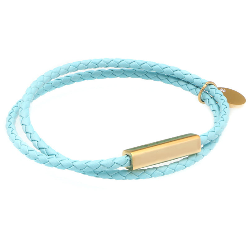 Personalized Leather Coordinate Bracelet Longitude And Latitude Bracelets For Couples - Oarse