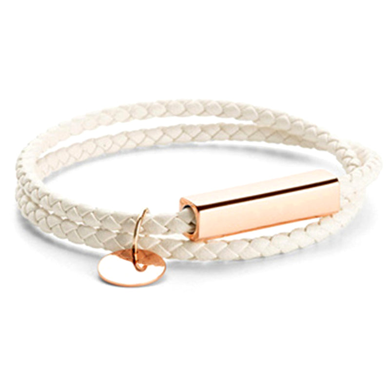 Personalized Leather Coordinate Bracelet Longitude And Latitude Bracelets For Couples - Oarse