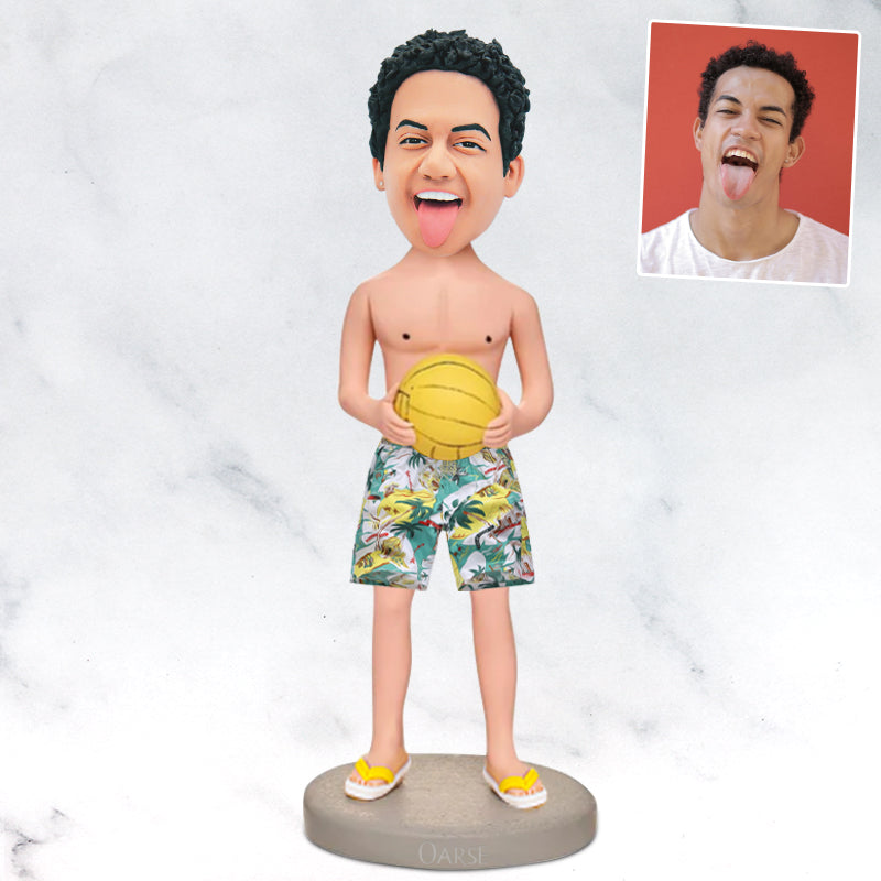 Beach Volleyball Custom Sports Bobbleheads, Personalized Bobbleheads from Photo - OARSE