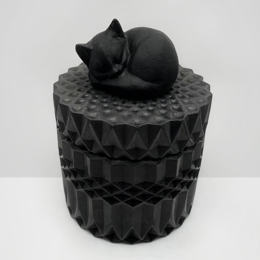 Cute Cat Cremation Urn with Name Pet Keepsake Urns for Catlovers - OARSE