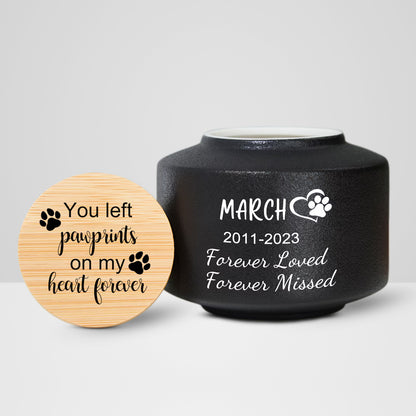 Personalized Dog Memorial Urn for Pet Ashes Custom Engraved Cremation Urns with Name - OARSE