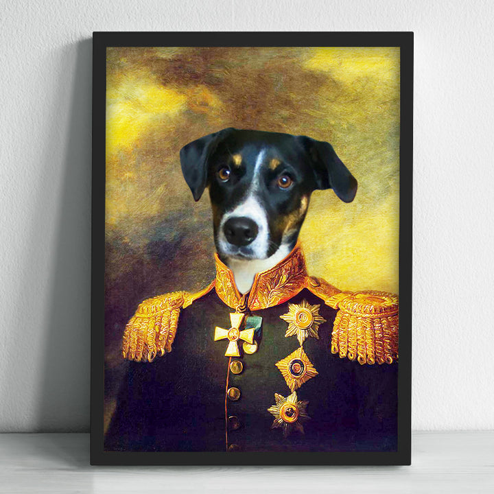 Custom Made Captain Pet Canvas Royal Portraits Personalized Renaissance Dog Paintings - OARSE