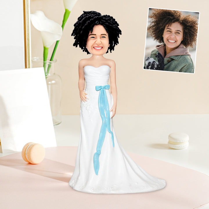 Bride Custom Wedding Bobbleheads - OARSE
