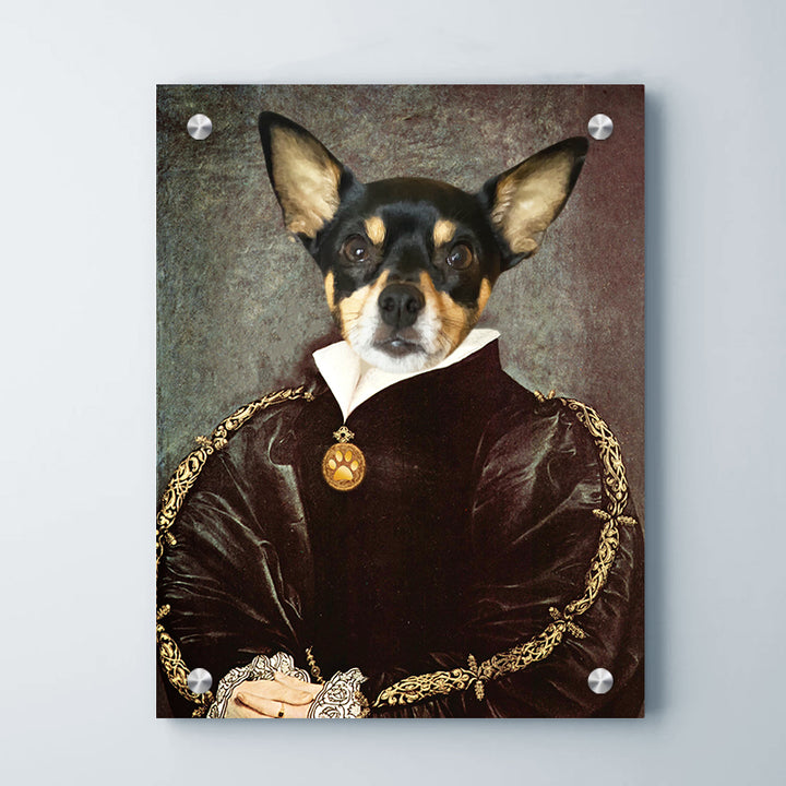 Custom Pet Renaissance Canvas with Picture Personalized The Baroness Royal Cat Portrait - OARSE
