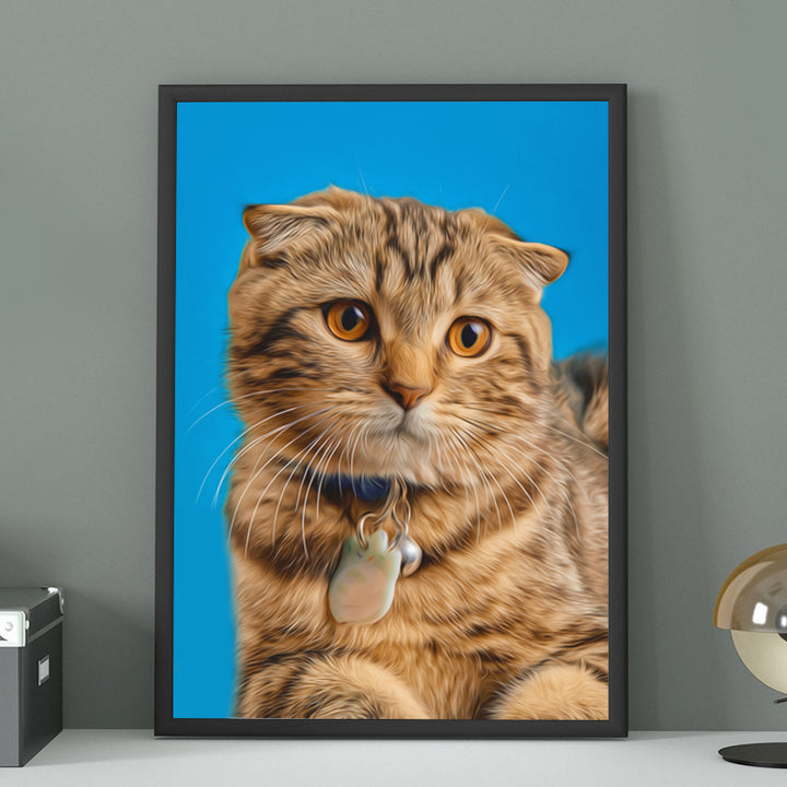Personalized Pet Portrait Oil Canvas Painting with Dog Picture Custom Cat Memorial Gift - OARSE