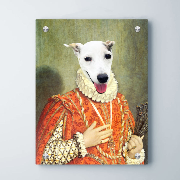 Pet Renaissance Royal Portrait Canvas Custom Personalized The Dame Pet Portrait Painting - OARSE