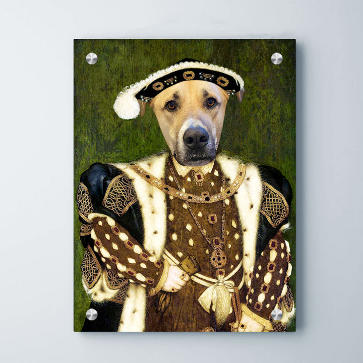 Custom The Monarch Pet Painting Canvas Personalized Royal King Portrait for Pet Lover - OARSE