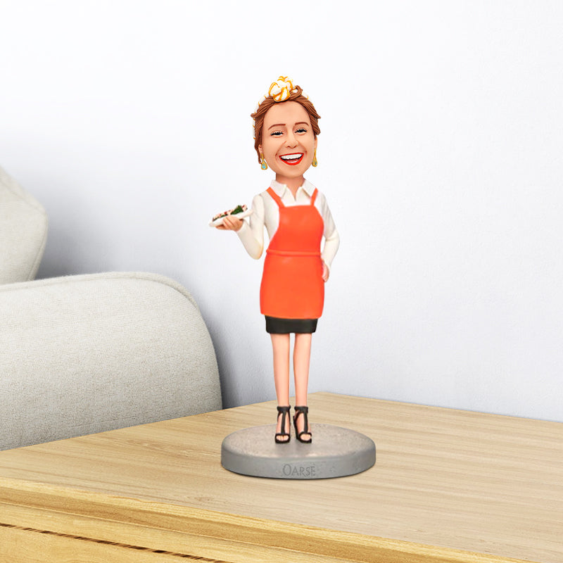 Housewife Female Bobblehead, Custom Bobblehead From Photo - OARSE