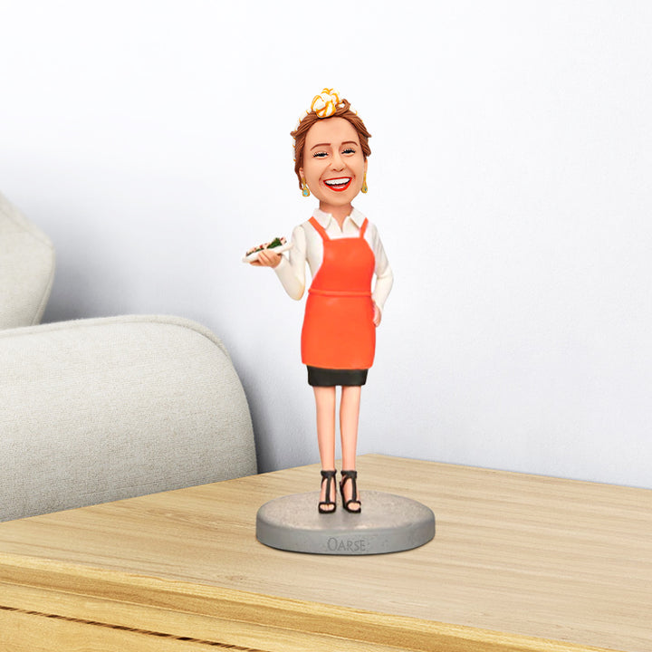 Housewife Female Bobblehead, Custom Bobblehead From Photo - OARSE