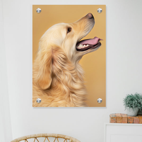 Personalized Pet Portrait Oil Canvas Painting with Dog Picture Custom Cat Memorial Gift - OARSE