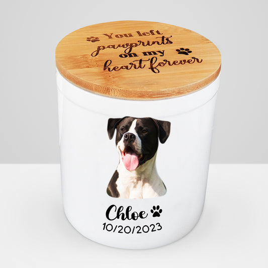 Custom Ceramic Pet Memorial Urns for Dog Ashes - OARSE