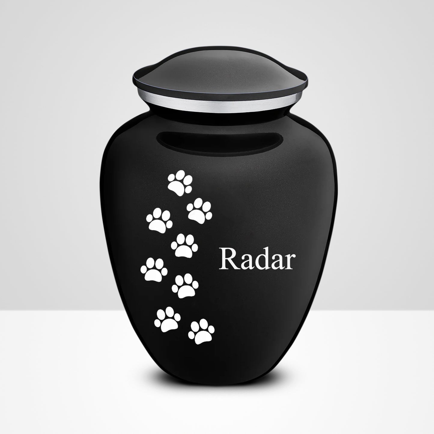 Custom Dog Ashes Urn with Multi Paw Print Personalized Pet Keepsake Memorial Urns - OARSE