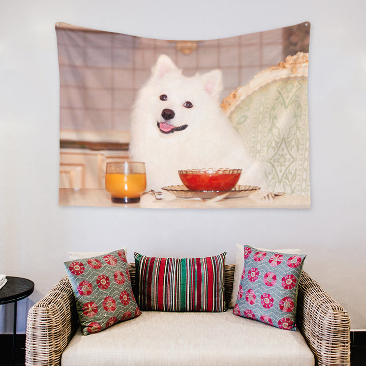 Custom Dog Tapestry from Photo Personalized Cat Tapestry Wall Hanging for Home Decor - OARSE