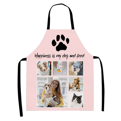 Custom Made Kitchen Aprons From Pet Picture Personzlied Photo Apron Gift for Her/Him - OARSE
