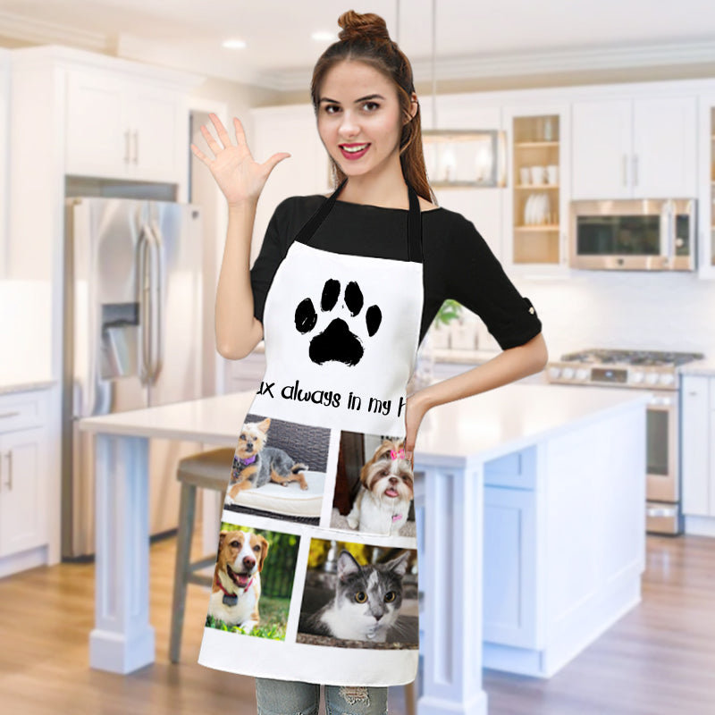 Custom Made Kitchen Aprons From Pet Picture Personzlied Photo Apron Gift for Her/Him - OARSE