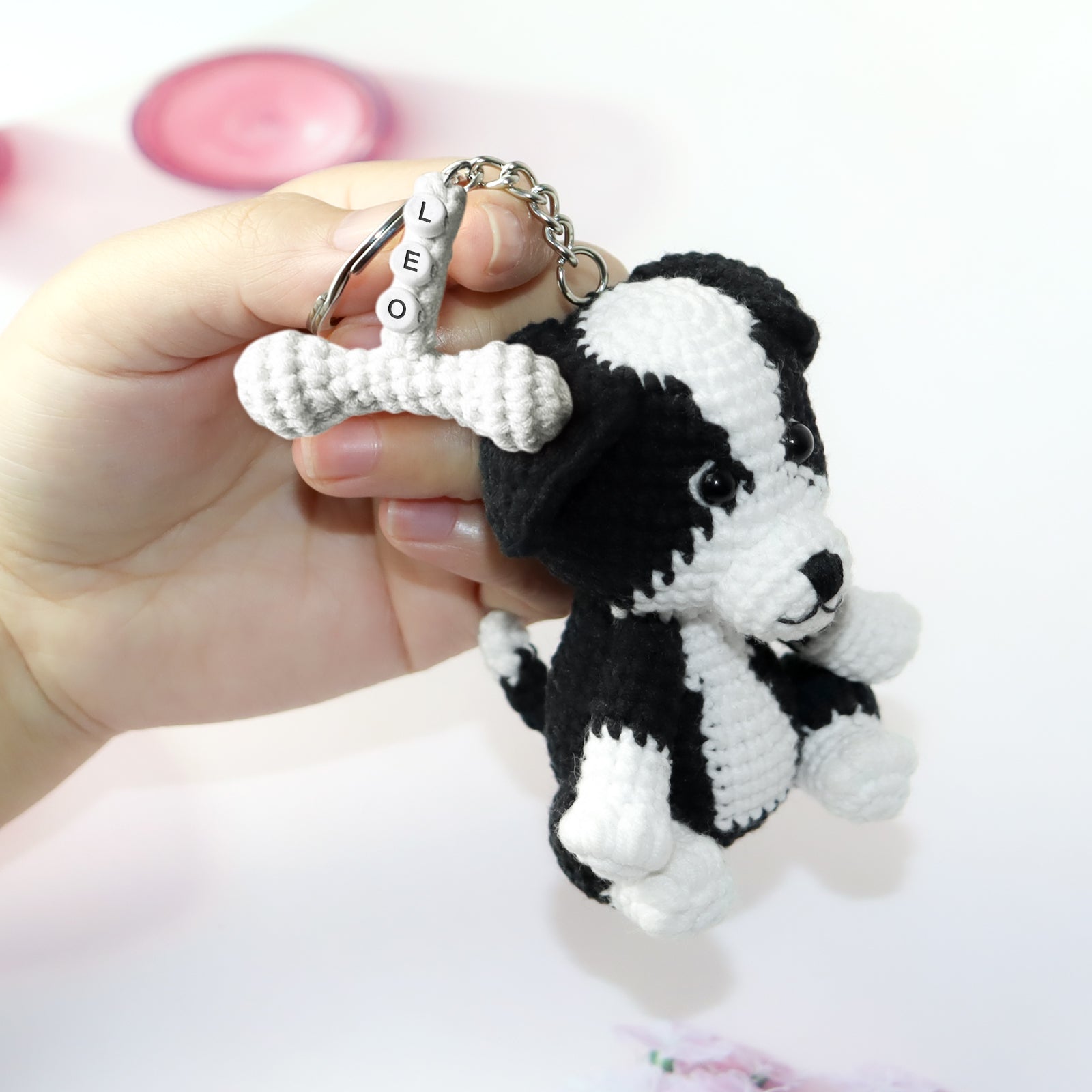 Custom Pet Crochet Keychain from Photo - OARSE