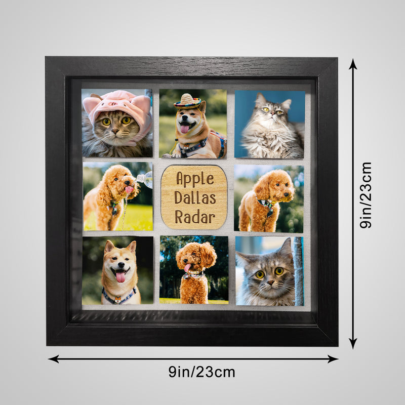 Custom Pet Memorial Frame Personalized Cat or Dog Remembrance Picture Keepsakes - OARSE