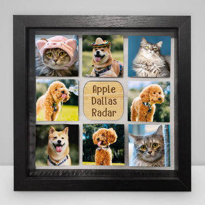 Custom Pet Memorial Frame Personalized Cat or Dog Remembrance Picture Keepsakes - OARSE