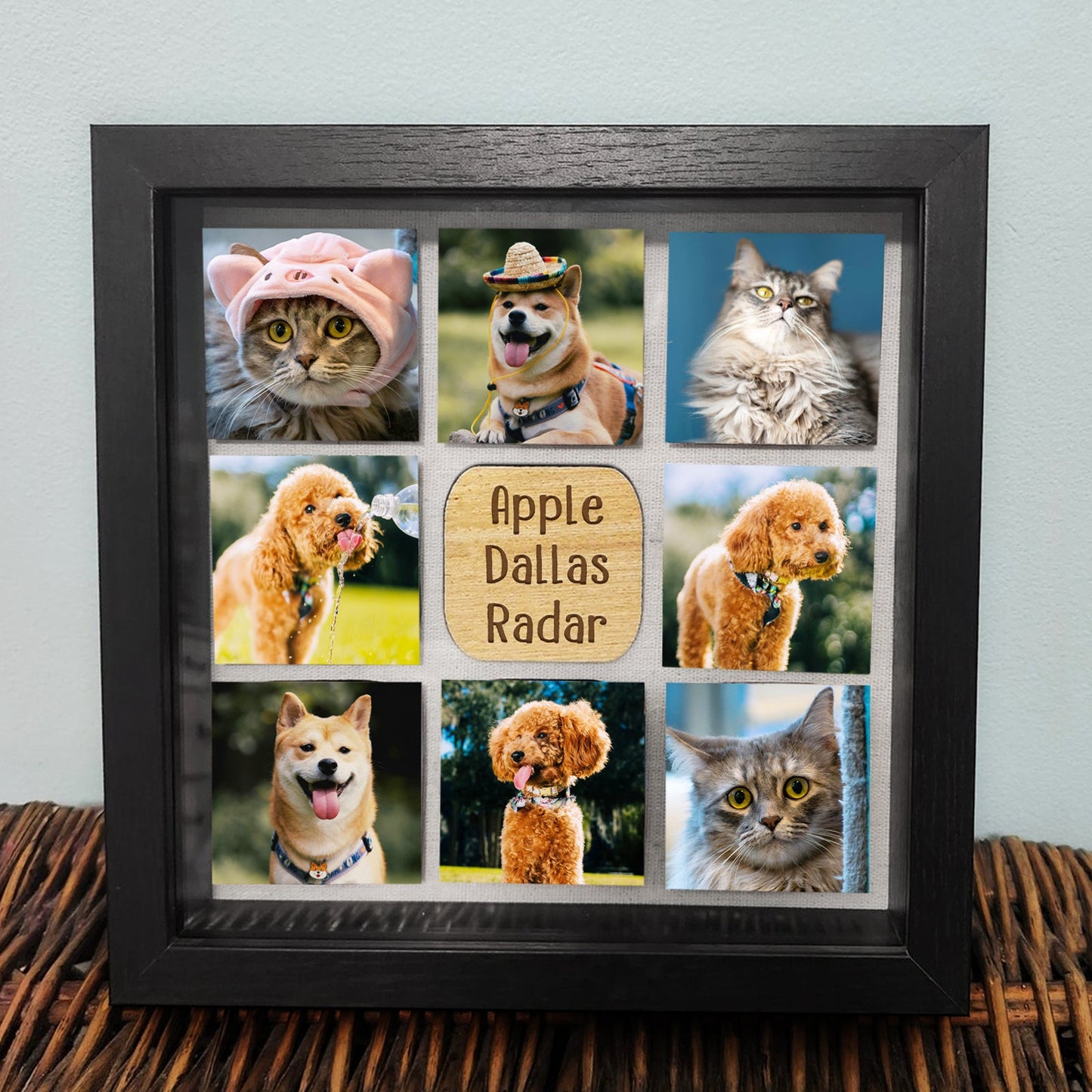 Custom Pet Memorial Frame Personalized Cat or Dog Remembrance Picture Keepsakes - OARSE