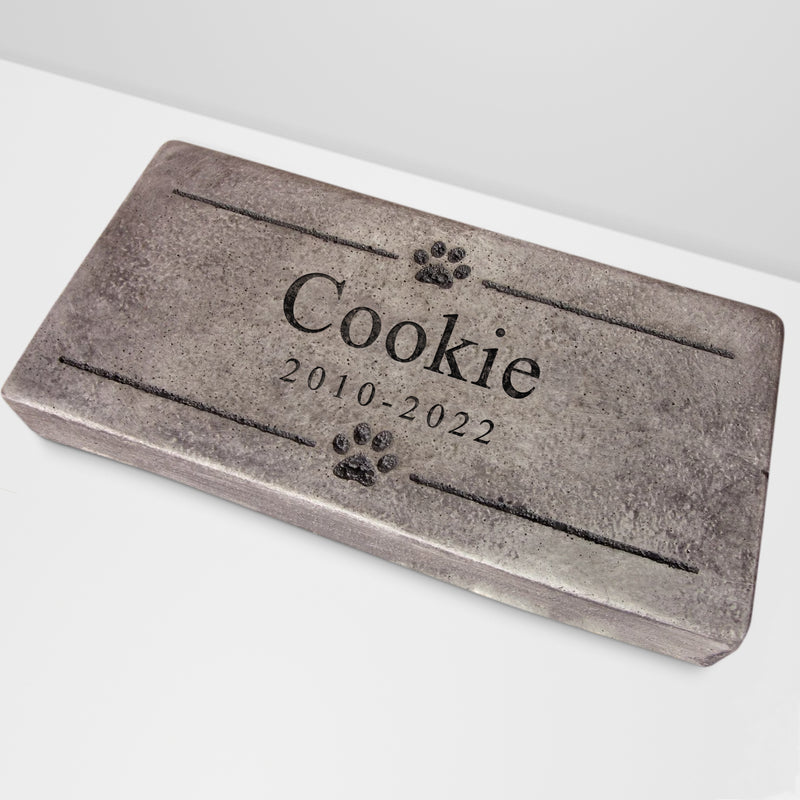 Custom Pet Memorial Stone Personalized Pet Headstone for Dog or Cat Grave with Name - OARSE