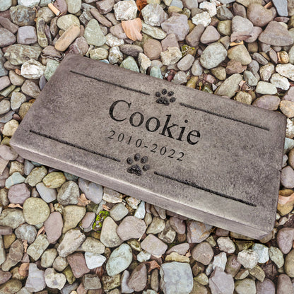 Custom Pet Memorial Stone Personalized Pet Headstone for Dog or Cat Grave with Name - OARSE