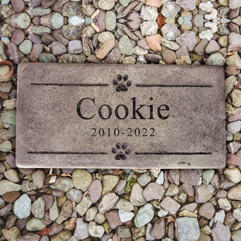 Custom Pet Memorial Stone Personalized Pet Headstone for Dog or Cat Grave with Name - OARSE