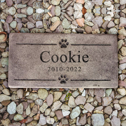 Custom Pet Memorial Stone Personalized Pet Headstone for Dog or Cat Grave with Name - OARSE