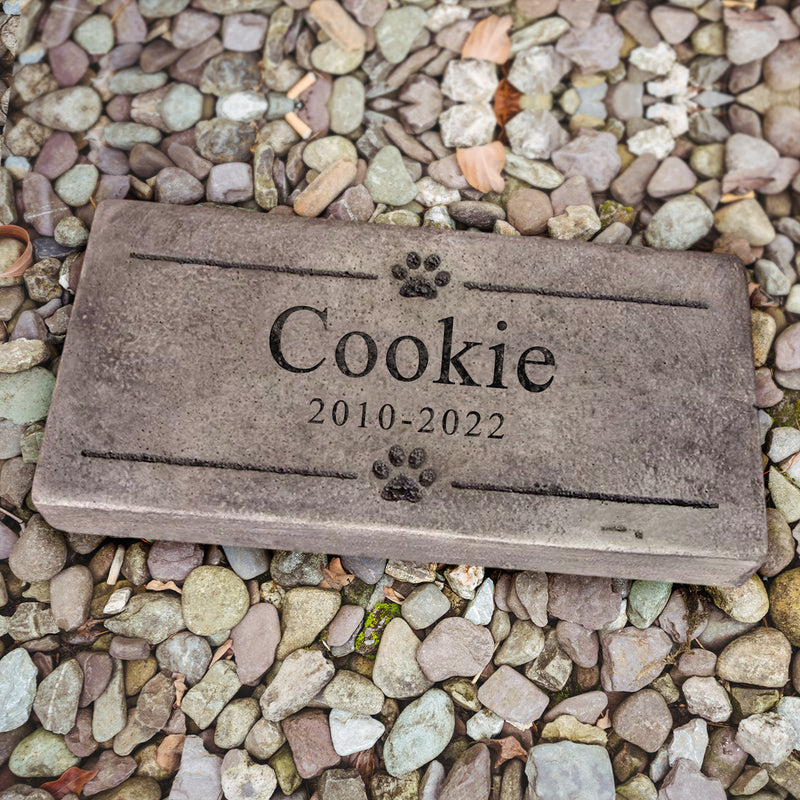 Custom Pet Memorial Stone Personalized Pet Headstone for Dog or Cat Grave with Name - OARSE