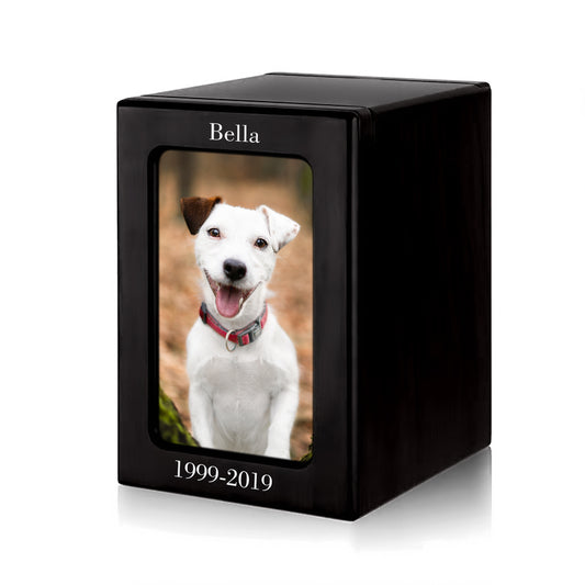 Custom Pet Memorial Urn Box with Photo for Ashes Personalized  Dog Cremation Keepsake - OARSE
