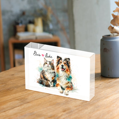 Custom Pet Photo Print on Acrylic Block - OARSE