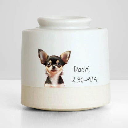 Custom Pet Photo Urn with Name Personalized Memorial Cremation Keepsakes for Dog,Cat - OARSE