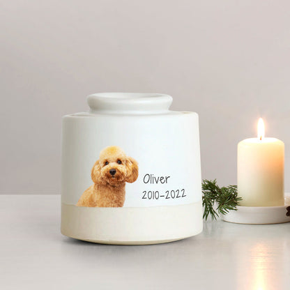 Custom Pet Photo Urn with Name Personalized Memorial Cremation Keepsakes for Dog,Cat - OARSE